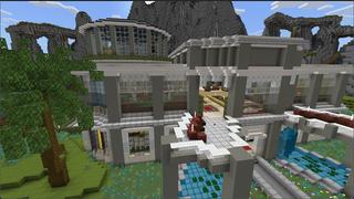 Screenshot of the Minecraft Bedrock Marketplace product Beach Millionaire Mansion created by Eco Studios.