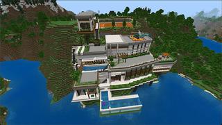Screenshot of the Minecraft Bedrock Marketplace product Billionaire Mansion created by Eco Studios.