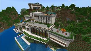 Screenshot of the Minecraft Bedrock Marketplace product Billionaire Mansion created by Eco Studios.