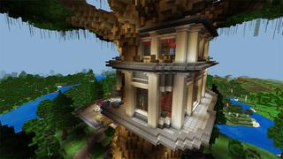 Screenshot of the Minecraft Bedrock Marketplace product Billionaire Tree Mansion created by Eco Studios.