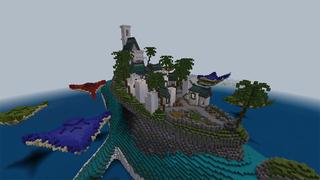Screenshot of the Minecraft Bedrock Marketplace product Blue Whale Island created by Eco Studios.