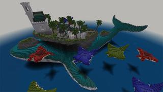 Screenshot of the Minecraft Bedrock Marketplace product Blue Whale Island created by Eco Studios.