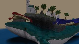 Screenshot of the Minecraft Bedrock Marketplace product Blue Whale Island created by Eco Studios.