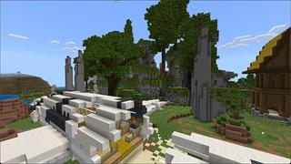 Screenshot of the Minecraft Bedrock Marketplace product Crashed Plane Wreckage created by Eco Studios.