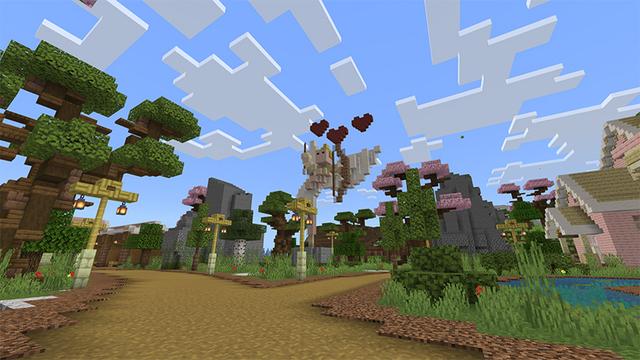 Screenshot of the Minecraft Bedrock Marketplace product Cupid's Day created by Eco Studios.
