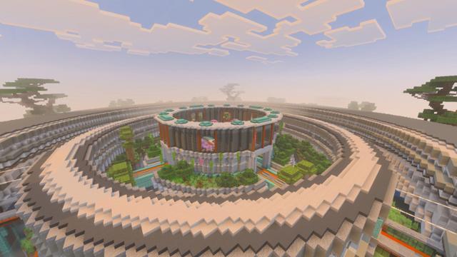 Screenshot of the Minecraft Bedrock Marketplace product Cybernetic Island created by Eco Studios.
