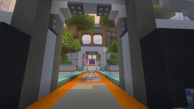 Screenshot of the Minecraft Bedrock Marketplace product Cybernetic Island created by Eco Studios.