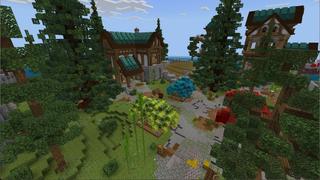 Screenshot of the Minecraft Bedrock Marketplace product Dark Survival created by Eco Studios.