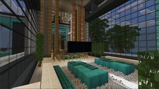 Screenshot of the Minecraft Bedrock Marketplace product Diamond Hacker Mansion created by Eco Studios.