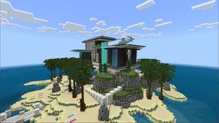 Screenshot of the Minecraft Bedrock Marketplace product Diamond Hacker Mansion created by Eco Studios.