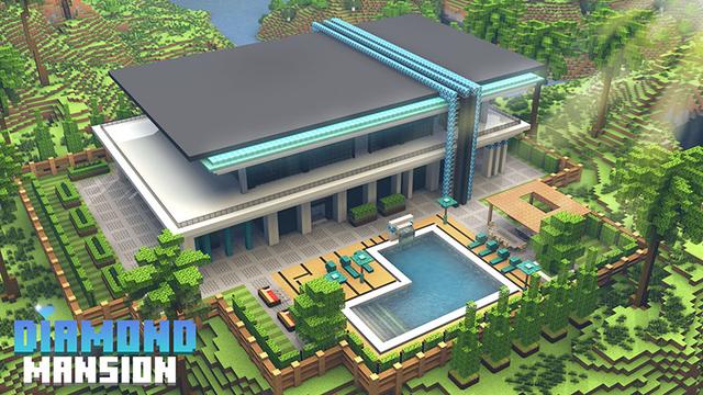 Thumbnail of the Minecraft Bedrock Marketplace product Mansão Diamante created by Eco Studios.