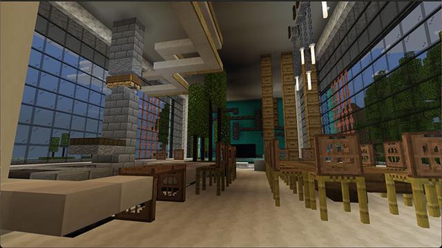 Screenshot of the Minecraft Bedrock Marketplace product Diamond Millionaire Mansion created by Eco Studios.