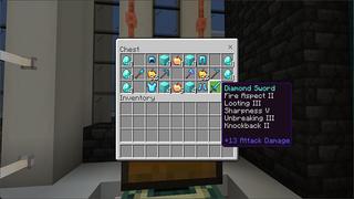 Screenshot of the Minecraft Bedrock Marketplace product Diamond Millionaire Mansion created by Eco Studios.