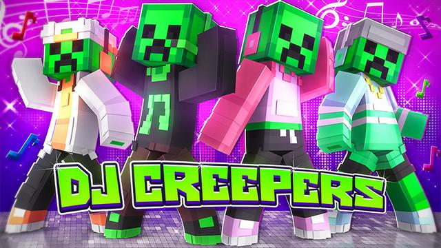 Thumbnail of the Minecraft Bedrock Marketplace product DJ Creepers created by Eco Studios.