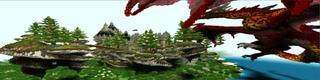 Panorama of the Minecraft Bedrock Marketplace product Dragon Island created by Eco Studios.