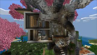 Screenshot of the Minecraft Bedrock Marketplace product Eastern Tree Mansion created by Eco Studios.