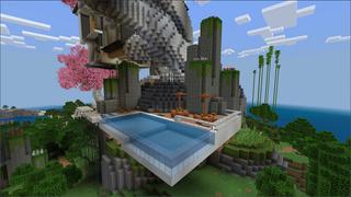 Screenshot of the Minecraft Bedrock Marketplace product Eastern Tree Mansion created by Eco Studios.