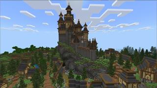 Screenshot of the Minecraft Bedrock Marketplace product Fantasy Castle created by Eco Studios.