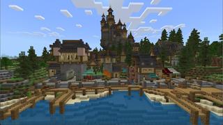 Screenshot of the Minecraft Bedrock Marketplace product Fantasy Castle created by Eco Studios.