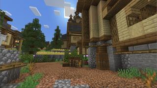 Screenshot of the Minecraft Bedrock Marketplace product Fantasy Castle created by Eco Studios.
