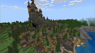 Screenshot of the Minecraft Bedrock Marketplace product Fantasy Castle created by Eco Studios.