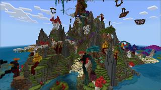 Screenshot of the Minecraft Bedrock Marketplace product Fantasy Island created by Eco Studios.