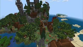 Screenshot of the Minecraft Bedrock Marketplace product Fantasy Village created by Eco Studios.