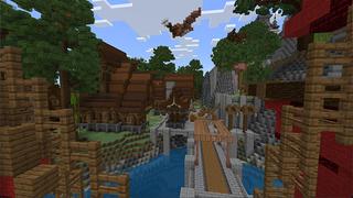Screenshot of the Minecraft Bedrock Marketplace product Fantasy Village created by Eco Studios.