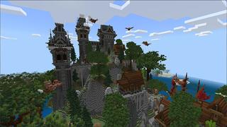 Screenshot of the Minecraft Bedrock Marketplace product Fantasy Village created by Eco Studios.