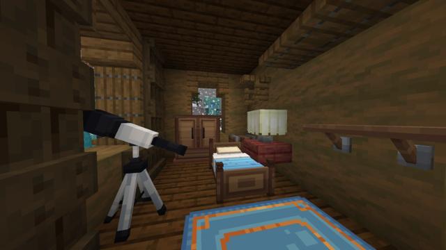 Screenshot of the Minecraft Bedrock Marketplace product Furniture+ created by Eco Studios.