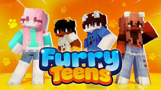 Thumbnail of the Minecraft Bedrock Marketplace product Furry Teens created by Eco Studios.
