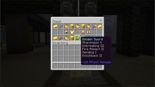 Screenshot of the Minecraft Bedrock Marketplace product Golden Mansion created by Eco Studios.