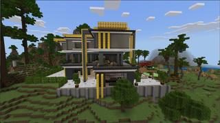 Screenshot of the Minecraft Bedrock Marketplace product Golden Mansion created by Eco Studios.