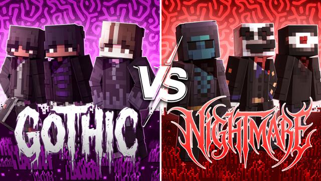 Thumbnail of the Minecraft Bedrock Marketplace product Gothic Vs Nightmare created by Eco Studios.