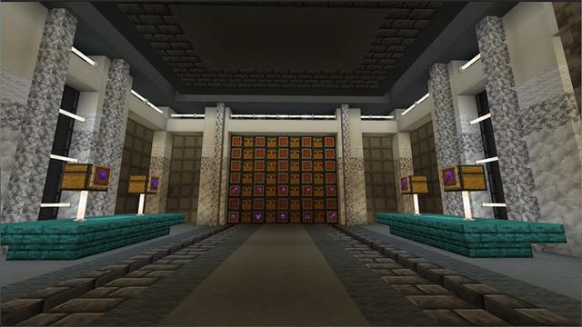 Screenshot of the Minecraft Bedrock Marketplace product Hacker Mansion created by Eco Studios.