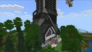 Screenshot of the Minecraft Bedrock Marketplace product Hacker Tower created by Eco Studios.