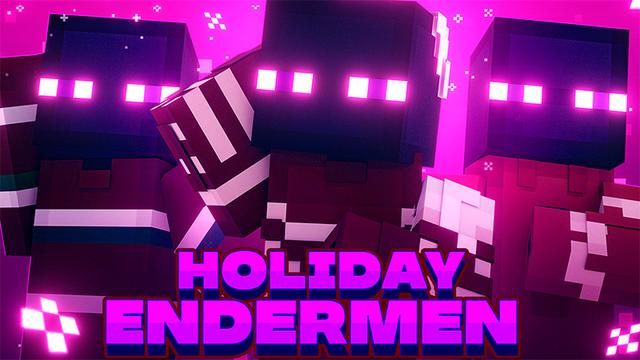 Thumbnail of the Minecraft Bedrock Marketplace product Holiday Endermen created by Eco Studios.