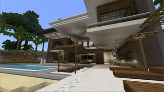 Screenshot of the Minecraft Bedrock Marketplace product Holiday Mansion created by Eco Studios.