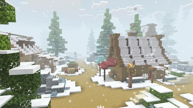 Screenshot of the Minecraft Bedrock Marketplace product Ice Temple 2 created by Eco Studios.