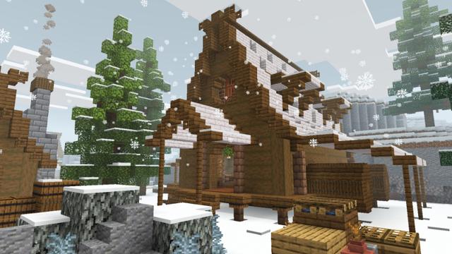 Screenshot of the Minecraft Bedrock Marketplace product Ice Temple 2 created by Eco Studios.