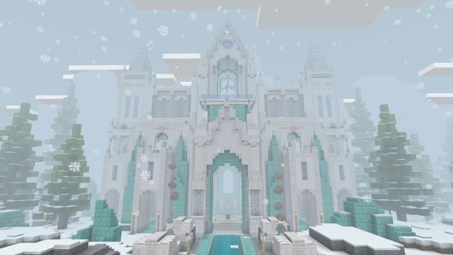 Screenshot of the Minecraft Bedrock Marketplace product Ice Temple 2 created by Eco Studios.