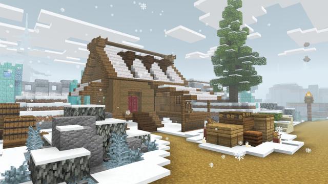 Screenshot of the Minecraft Bedrock Marketplace product Ice Temple 2 created by Eco Studios.