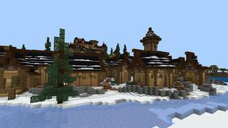 Screenshot of the Minecraft Bedrock Marketplace product Ice Village created by Eco Studios.