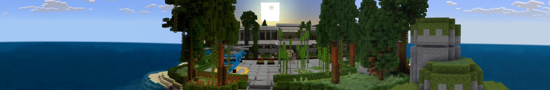 Panorama of the Minecraft Bedrock Marketplace product Lost Mansion created by Eco Studios.