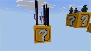 Screenshot of the Minecraft Bedrock Marketplace product LuckyBlock SkyBlock created by Eco Studios.