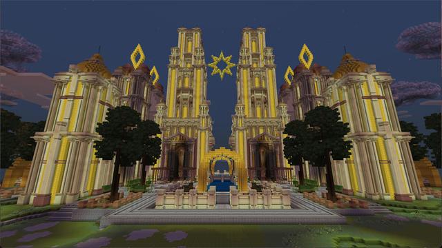 Screenshot of the Minecraft Bedrock Marketplace product Luxury Golden Palace created by Eco Studios.