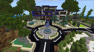 Screenshot of the Minecraft Bedrock Marketplace product Mansion created by Eco Studios.