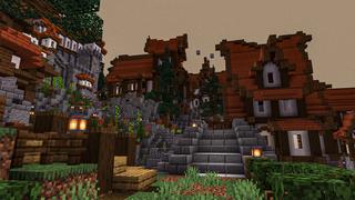 Screenshot of the Minecraft Bedrock Marketplace product Medieval Island created by Eco Studios.