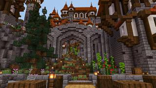 Screenshot of the Minecraft Bedrock Marketplace product Medieval Island created by Eco Studios.