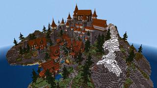 Screenshot of the Minecraft Bedrock Marketplace product Medieval Island created by Eco Studios.